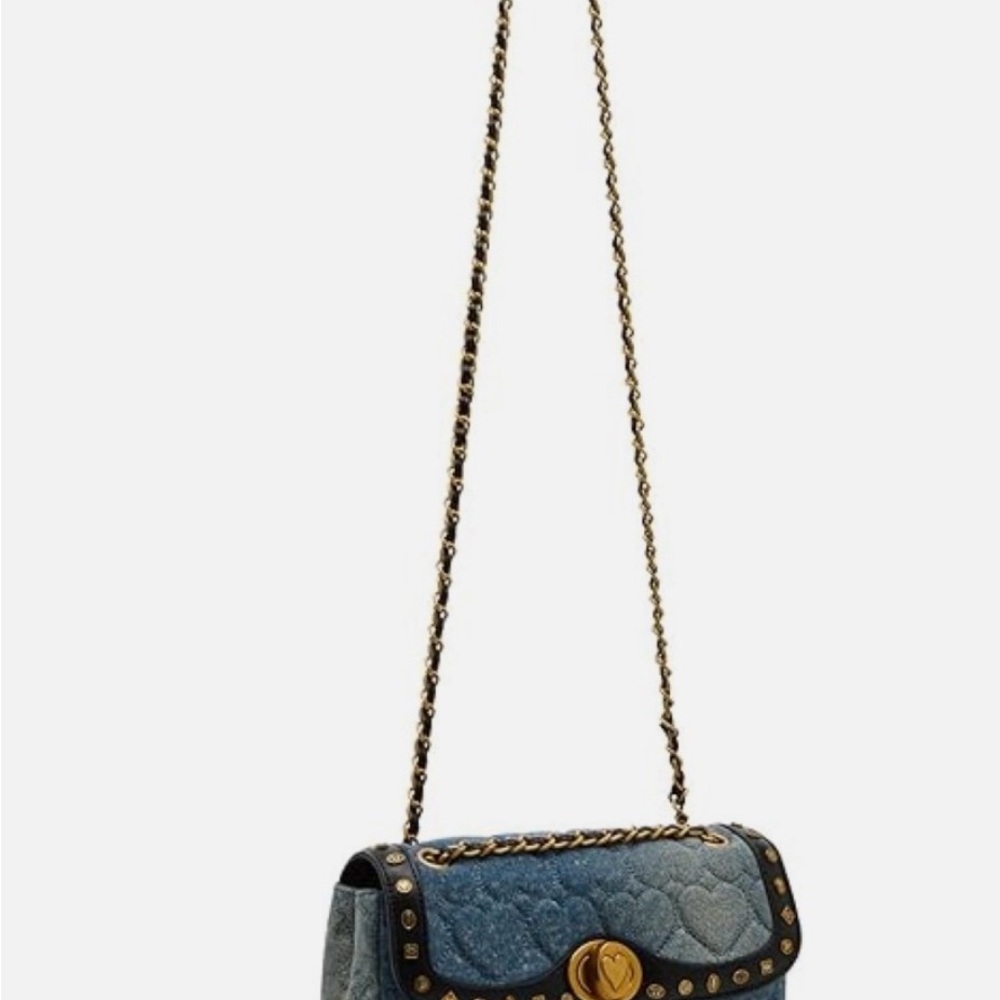 Betsey Johnson Gray Quilted Shoulder Bag - Picture 4 of 7